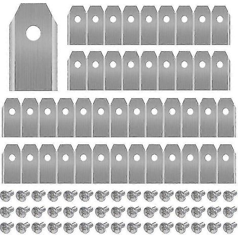 45 lames Tium pour toutes les tondeuses Husqvarn/Automower/Yardforce/ena Ic (3 g - 0,75 mm) avec 45 vis, lames de rechange pour S 105,3 (1/4)