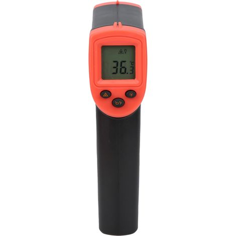 Thermomètre Infrarouge Numérique LCD sans Contact (Rouge) (1/5)