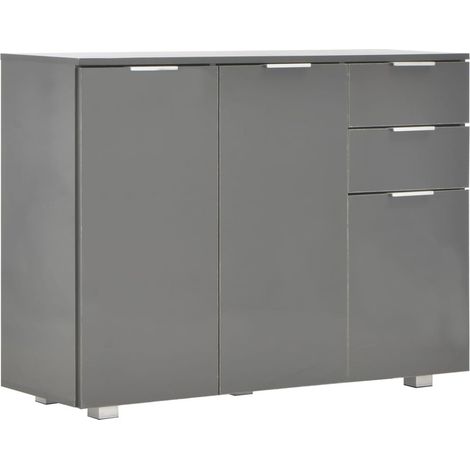 Buffet Gris brillant 107 x 35x76 (1/5)