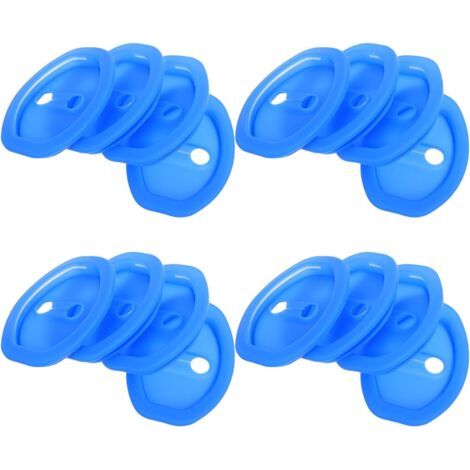 Lot de 16 Protections en Silicone pour Loquets de Portière de Voiture Cache-Serrure Bleu Étanche Résistant aux Températures Extrêmes Accessoires Automobiles Antichocs pour (1/5)