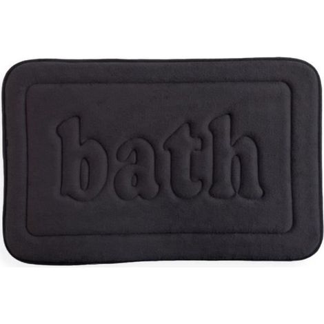 Alfombra de baño TODAY Utility de espuma con memoria de forma 40 x 60 cm Negro (1/4)