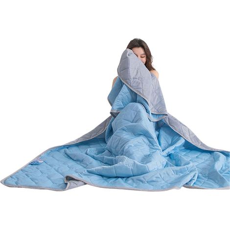 Couverture rafraîchissante en soie glacée de qualité supérieure, douce et confortable, idéale pour le salon. (1/5)
