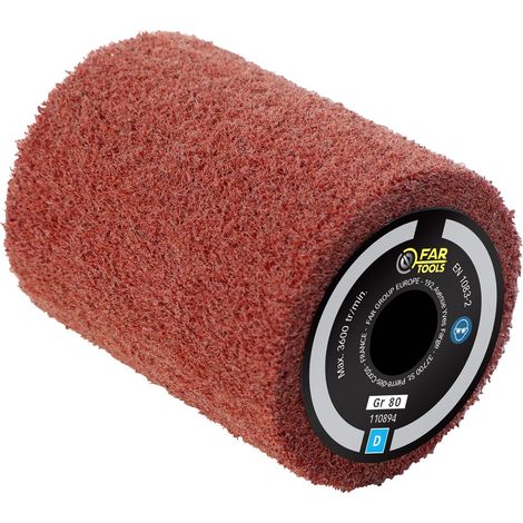 Fartools – Brosse pour meuleuse en fibre synthétique Ø80mm – Longueur 100mm – Pour ponçage, polissage et satinage bois et métal (1/5)