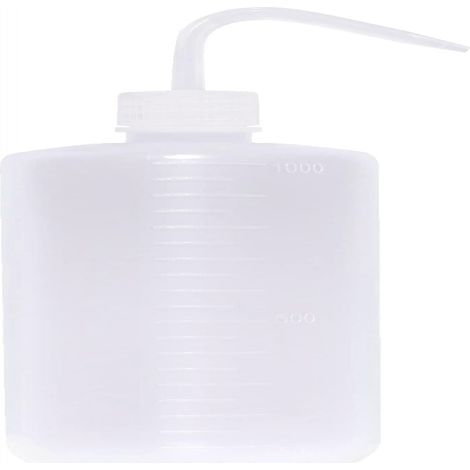 Bouteille Pression 1000 ml - Bec Verseur Flexible - Pour Arrosage Précis Plantes Succulentes Laboratoire Médical - 1 Pièce (1/4)