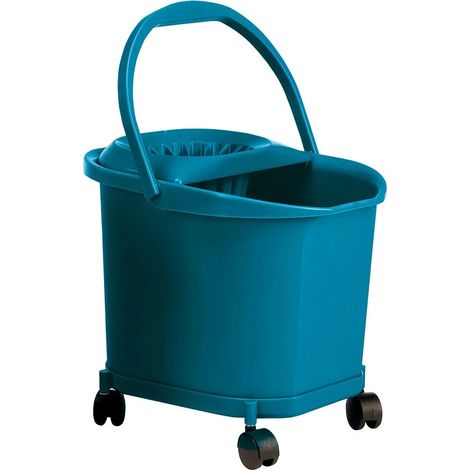 Secchio per mocio denox 23610.415 capacità 16 litri 4 ruote
