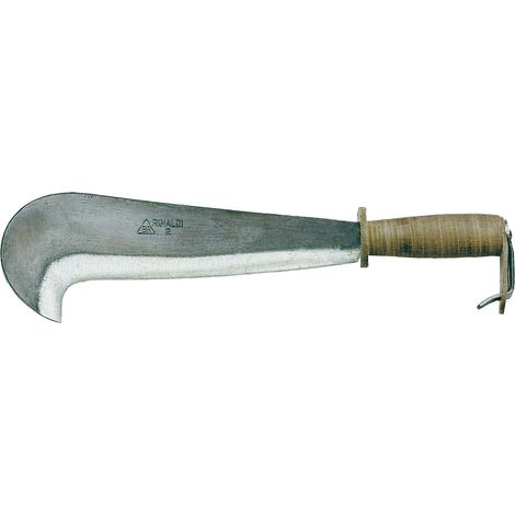 1PZ RONCOLA RINALDI CON MAN. CUOIO 111/3 45 CM E PROTEZIONE (1/2)
