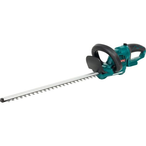 NAC HB-BL-LI-20V Cortasetos a batería 20V, Longitud de Hoja 510mm, Distancia Entre Dientes 15mm, asa Principal giratoria, sin batería, sin Cargador, Doble Interruptor