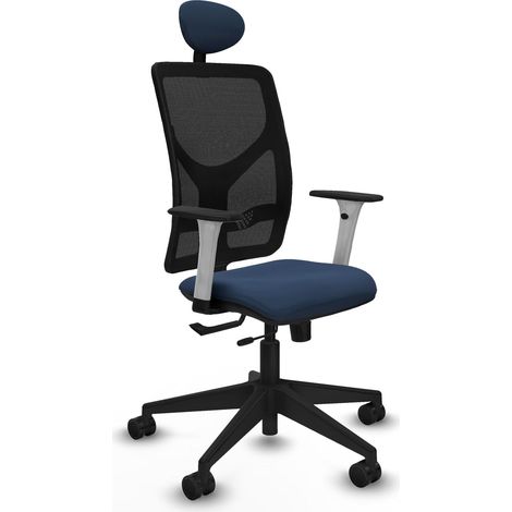 Sedia da ufficio piqueras y crespo Motilla blu navy similpelle (1/2)