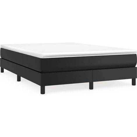 Maison Exclusive - Boxspringbett mit Matratze Schwarz 140x200 cm