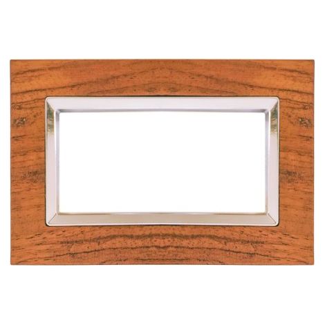 Placca 503 3M Moduli Elegance legno ciliegio Compatibile Bticino Matix SD68003-60LG