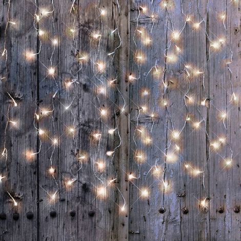 Rideau lumineux blanc pur 2m x 2m (1/3)