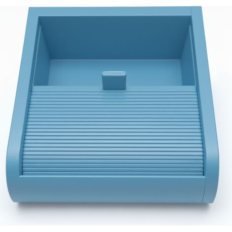 Pequeña caja azul con tapa deslizante