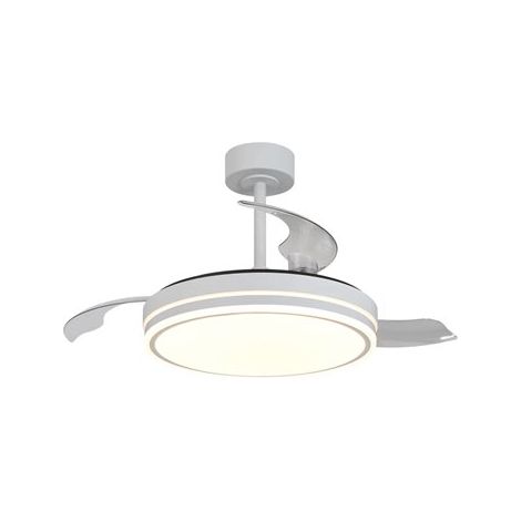 Mantra Ventilador LED LUNA M Blanco Ø106cm DC 36W 3600lm CCT 3000K-5000K con Mando (1/5)