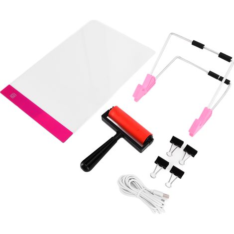 Tablette lumineuse LED A4 réutilisable et réglable pour la peinture de strass, avec câble USB et supports pour la peinture de strass (1/5)