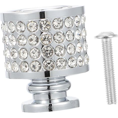 Bouton de meuble en alliage de zinc avec poignée ergonomique lisse, poignée de tiroir durable à un trou pour armoire et meubles (1/5)