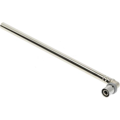 Canne de raccordement pour radiateur coudée à sertir - multicouche Ø16