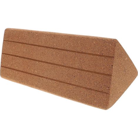 Bloc de danse, bloc de yoga triangulaire en liège, support de stabilité pour débutants, jaune, 30,00 x 15,00 x 12,30 cm, 1 pièce par paquet. (1/5)