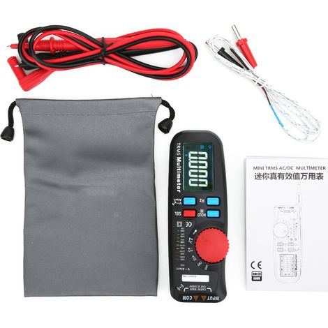 Multimètre True RMS Professionnel 6000 Points Mesure AC/DC Tension Courant Résistance (1/5)