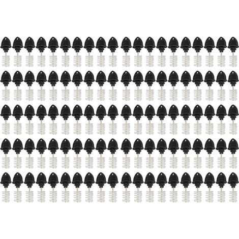 Bouchons de bière, brosse de robinet, anti-poussière, nettoyage multifonctionnel en Nylon, pour Bar familial, Restaurant, noir, 100 pièces
