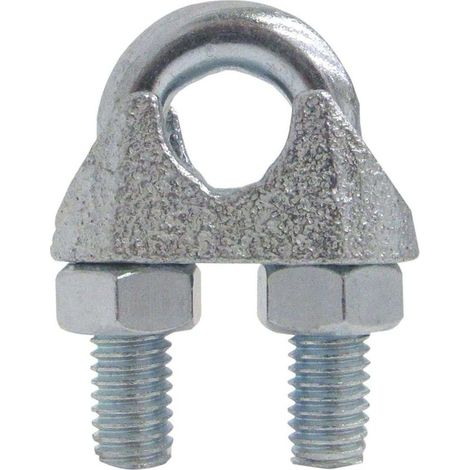 Serre-câble étrier 19mm acier universel – Dimensions A = 32mm, B = 75mm – Filetage M12 pour fixation robuste (1/2)
