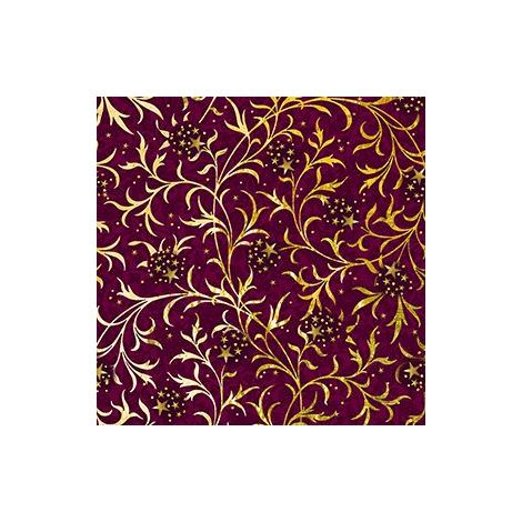 Braun & Company Servietten Golden Ornament rubin 33 x 33 cm - 20er Pack Servietten