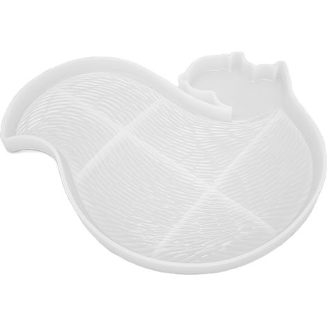Moule en silicone souple pour plateau écureuil, boîte de stockage réutilisable, flexible et élastique, moulage résine DIY. (1/5)