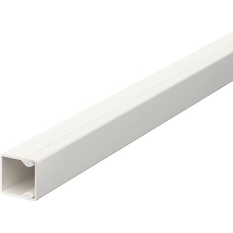 OBO Bettermann Canal de pared y techo con perforación en la base 15x15x2000 cloruro de polivinilo blanco puro RAL 9010, 6191002