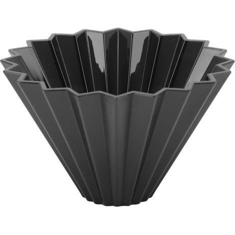 Wiederverwendbarer konischer Kaffeefilter aus Kunstharz für handgebrühten, schwarzen Kaffee. (1/5)