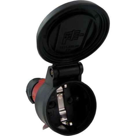 Presa portatile 16A 230V IP54 Uni-Schuko rossa 7489 bals 2494 (1/4)