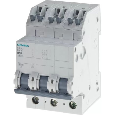Siemens 5SJ63166KS 5SJ6316-6KS Leitungsschutzschalter 3polig 16 A (1/2)