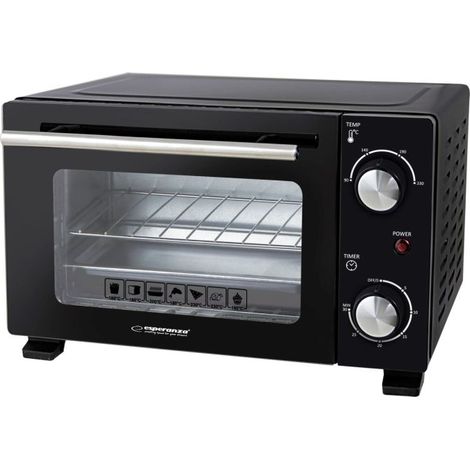 Mini horno eléctrico Esperanza EKO007N negro 10 litros (1/3)