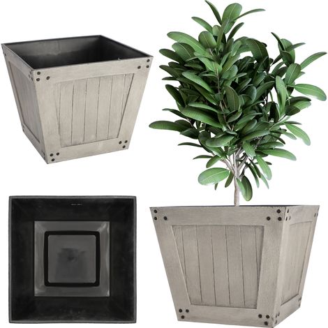KADAX Pot De Fleurs Cache-Pot pour Balcon Terrasse Couleurs (1/5)