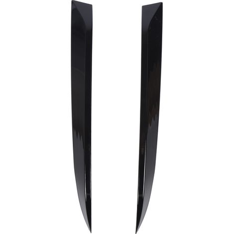 Paire de becquet latéral de fenêtre arrière, garniture de couverture d'aile arrière noir brillant pour X6 E71 E72 2008 – 2014 (1/5)