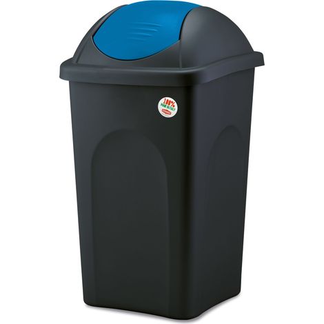 Stefanplast PATTUMIERA BASCULANTE MULTIPAT Lt. 30 - cm. 29x39x50 h col.Nero/Blu