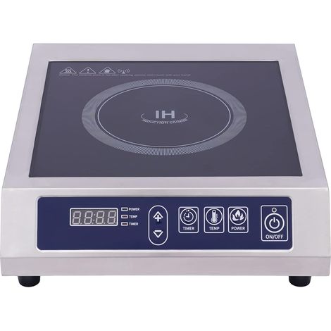 Placa de inducción portátil, Cocina de inducción, versión profesional de la cocina digital 3500W, Display Táctil, Temporizador, Fácil Limpieza (1/5)