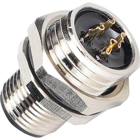 Connexion – Filetage M12-B-P4, connecteur M16 pour montage sur panneau, adaptateur M12 étanche IP67 à 4 broches (1/5)