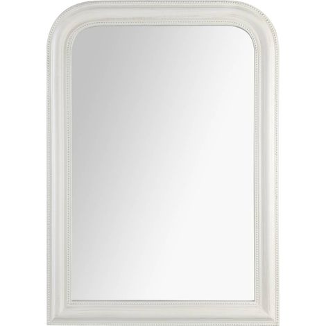 Specchio adèle in legno bianco 74x104cm - Atmosphera créateur d'intérieur