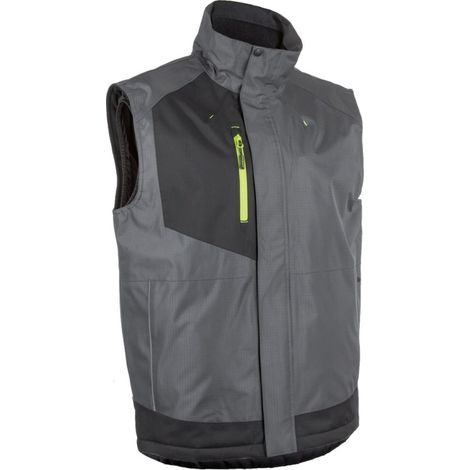 Gilet de travail polaire sans manche AZUKI - Anthracite 2XL - 56/58 (1/4)