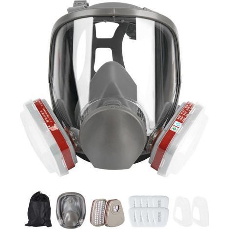 Full Face Respirator Mask with Filters, Reusable Spray Paint Dust Mask, Ideal for Polishing, Welding, Graffiti, and Spray Painting (1/5)