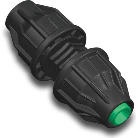 Raccordo tubo flessibile PP 16 mm con bloccaggio a 4 barre, nero