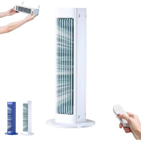 Rafraîchisseur d’air portable – 32,5 cm – Blanc – Sans fil – Ventilateur personnel (1/5)