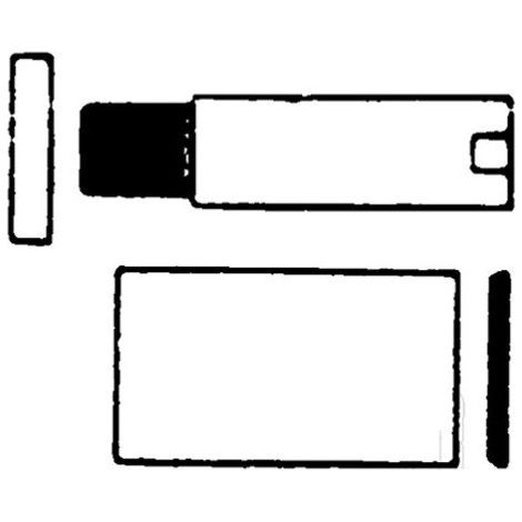 Prolongación HG 100mm para caño de bañera DN 20 satinox