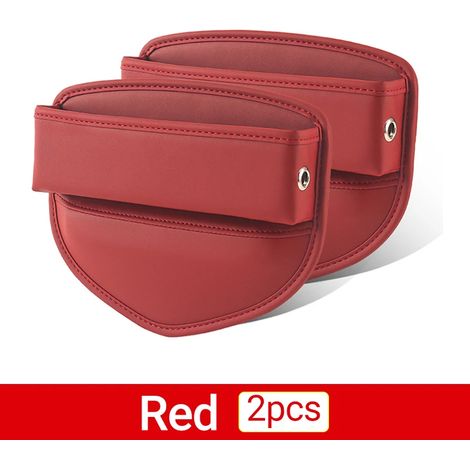 (Lot de 2 rouges) Boîte de rangement pour siège auto BMW X1 X2 X3 X4 X5 X6 F25 F26 F39 F48 F15 F16 E53 E70 E71 E83 E84 G01 G02 G05 G06 (1/5)