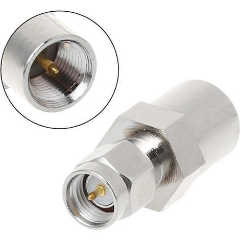 FME-Stecker auf SMA-Stecker HF-Steckverbinder, gerader FME/SMA-Koaxialkabeladapter (1/5)