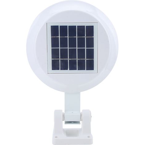 Lampe murale extérieure étanche à 48 LED, alimentée à l'énergie solaire et équipée d'un détecteur de mouvement (lumière blanche). (1/5)
