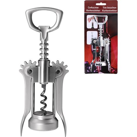 Sacacorchos de acero inoxidable de 17 cm