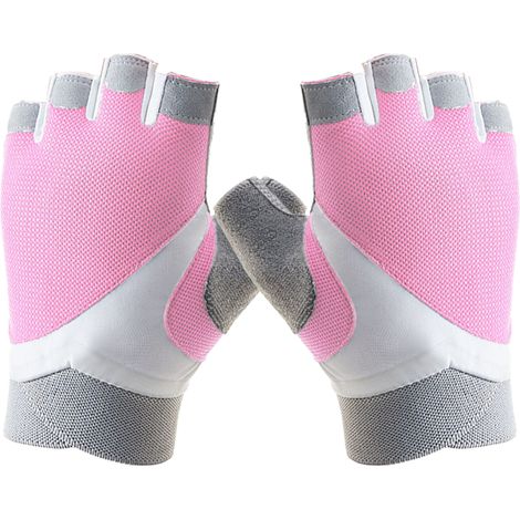 Gants D Exercice - Paume En Microfibre Et Silicone - Dos Aéré Sans Doigts - Pour Fitness Et Activités Extérieures - Par Paire (1/5)