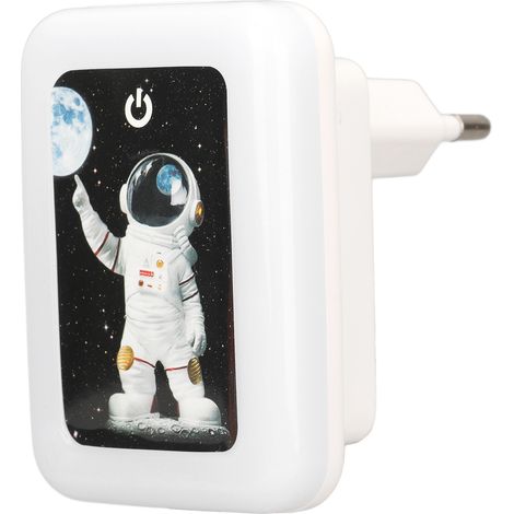 Chargeur mural USB double port 5V 2.4A avec prise tactile et veilleuse LED, adaptateur secteur 110-265V, prise UE (1/5)