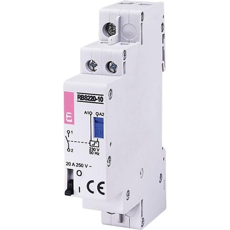 Interrupteur à impulsion ETI bistable RBS220-10-230V AC, REG