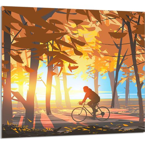 GLASPLATTE FÜR KÜCHE 65x60 Forest (1/5)